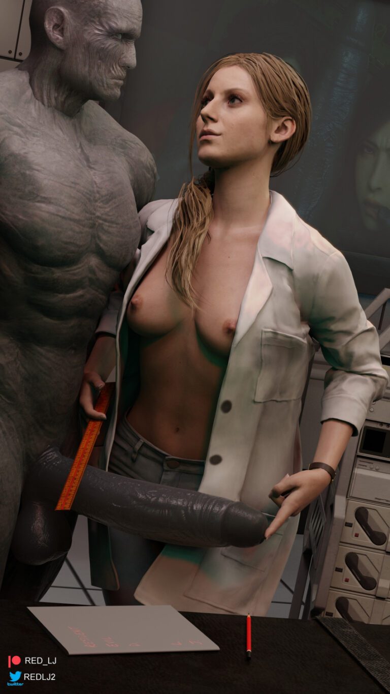 Resident Evil Sex Art Big Penis Humanoid Mother Tied Hair Milf