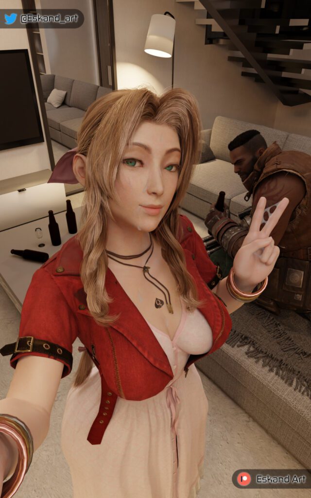 Final Fantasy Hentai Lace Trimmed Armwear Glans Nipple Piercing