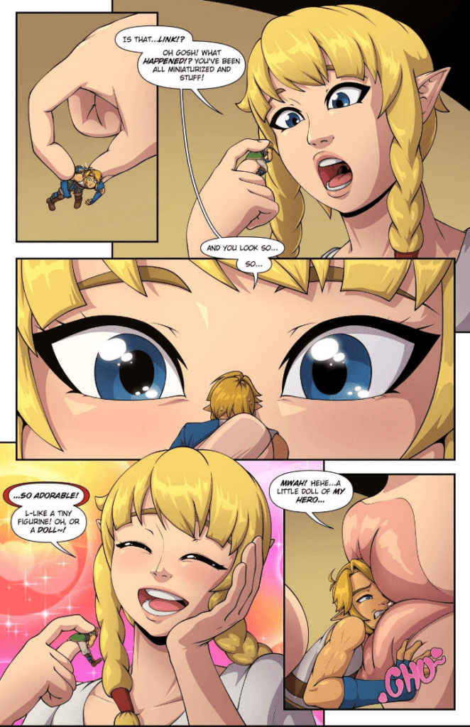 The Legend Of Zelda Game Hentai Link Jora Bora Blonde Hair Kissing