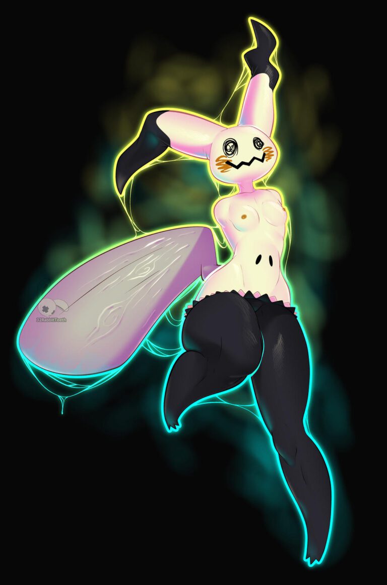 Pokemon Sex Art Female Mimikyu Tail Thick Thighs Solo Female