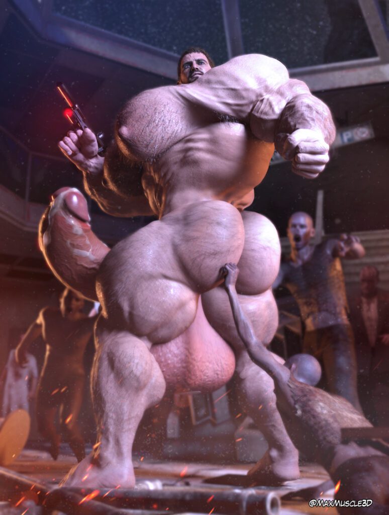 Resident Evil Hentai Art Abs Muscular Legs Hyper Testicles Nipples