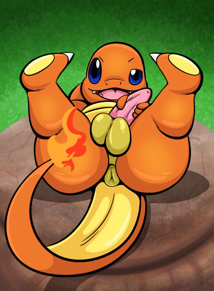 Pokemon Porn Hentai Balls Hi Res Looking At Viewer Charmander