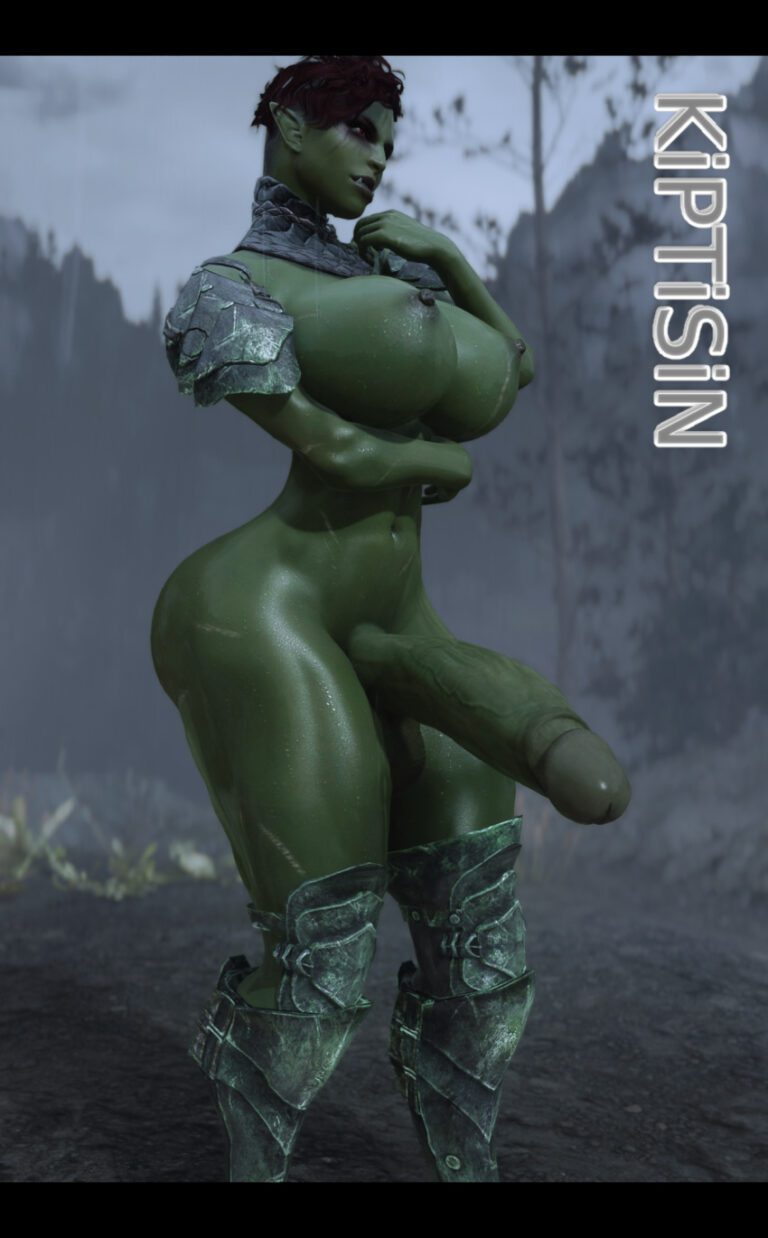 Skyrim Hentai Porn Orc Futanari Abs Muscular Futanari Orc Muscles