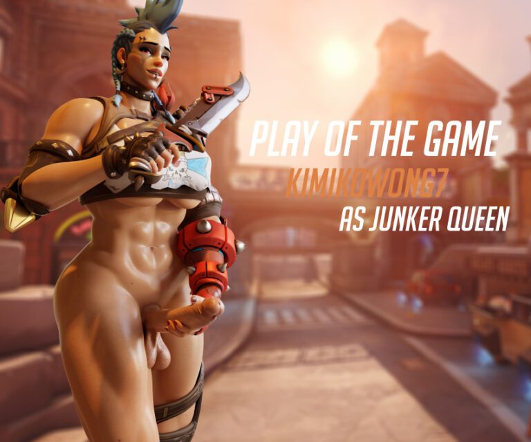 Overwatch Sex Art Penis Junker Queen Blender Text Muscles