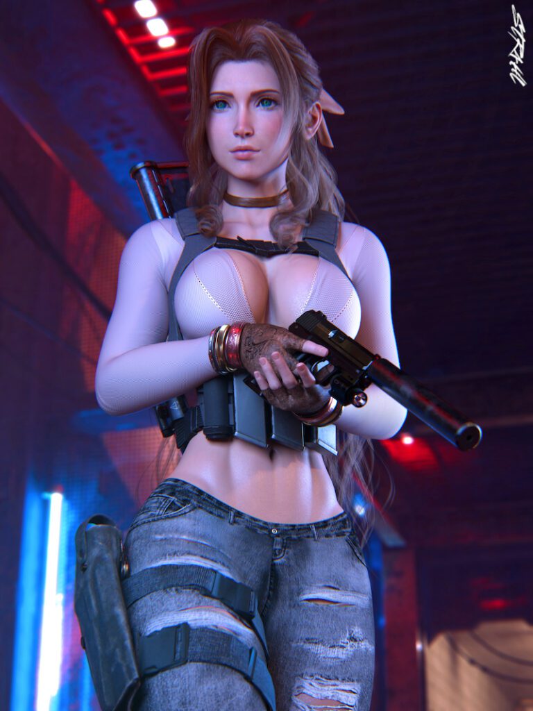 Final Fantasy Porn Cleavage Alternate Costume Final Fantasy Vii