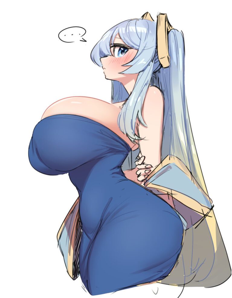 League Of Legends Hentai Art Light Skin Dress Hourglass Figure