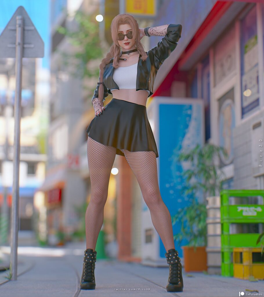 Final Fantasy Porn Hentai Brown Hair Skirt Studios Green Eyes