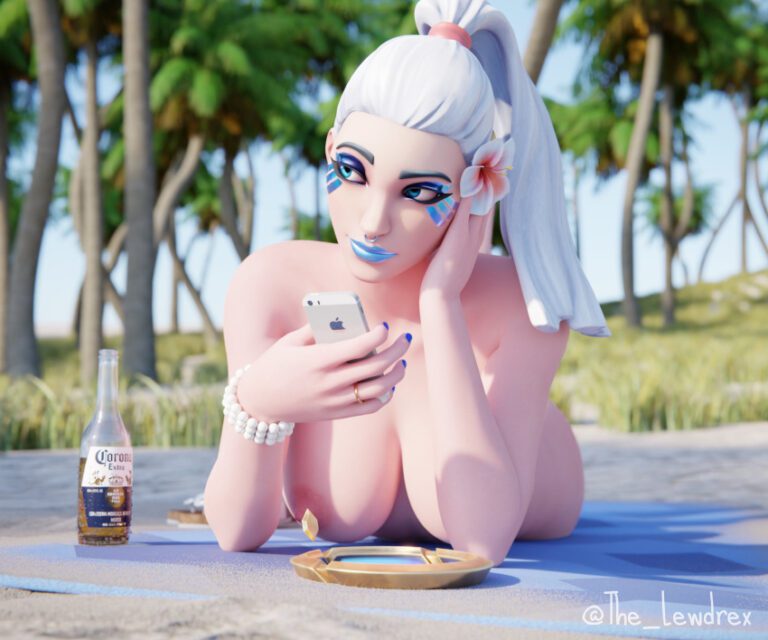 Ark Game Hentai Nude Female Focus Beach Solo Focus On Stomach