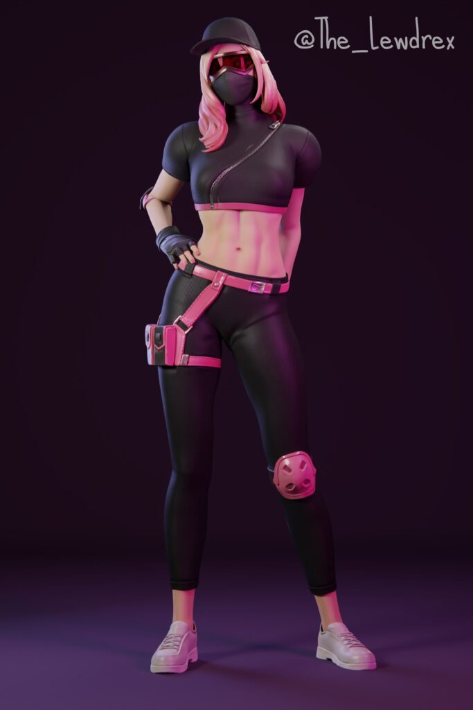 Fortnite Sex Art Female Posing Blender Fortnite Battle Royale