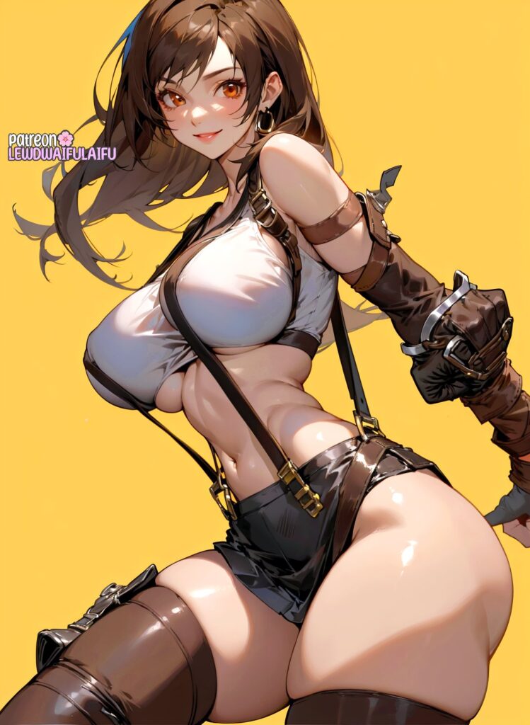 Final Fantasy Free Sex Art Large Breasts Blush Female Focus Thick