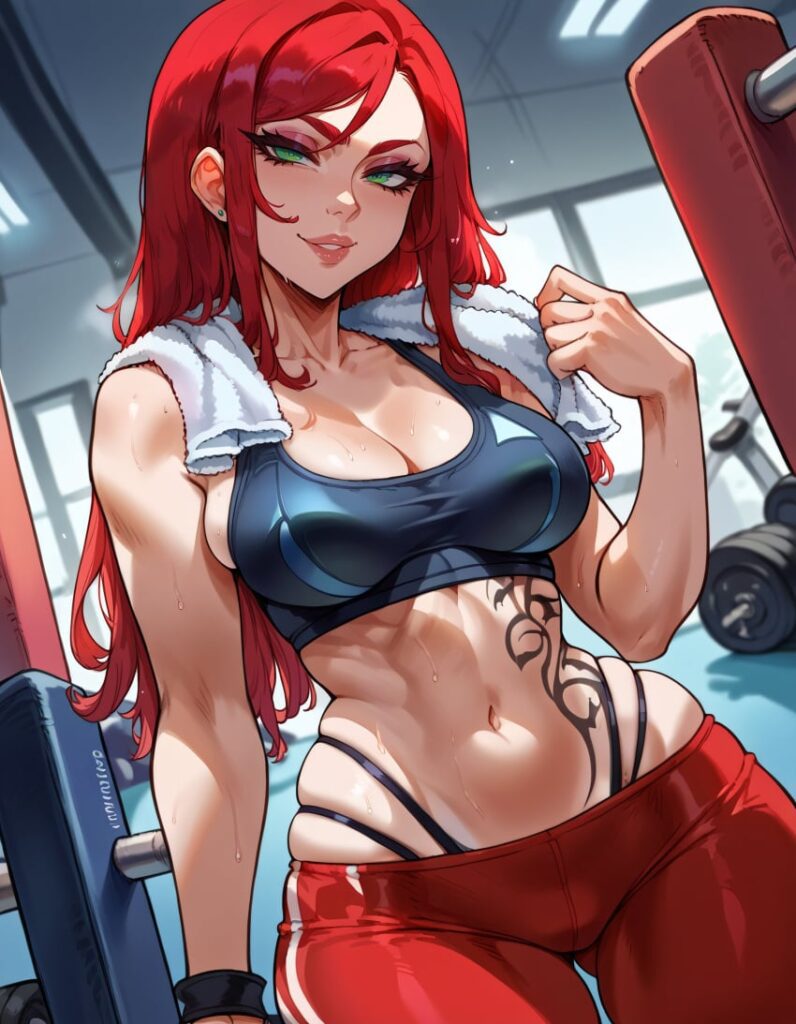 League Of Legends Hentai Sportswear Pants Ai Generated Lips