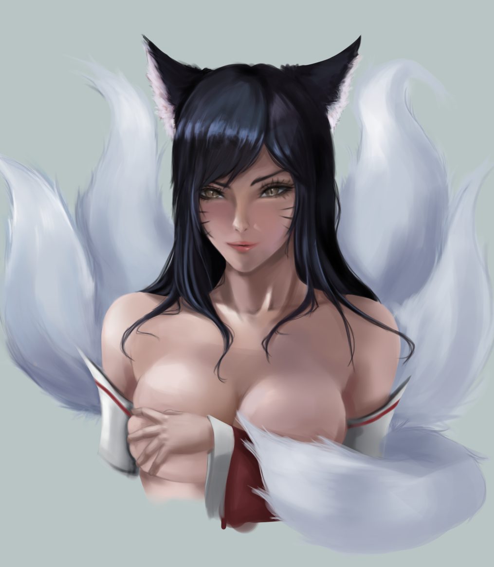 League Of Legends Game Hentai - Nine Tailed Fox, Kemonomimi, Fluffy, Large  Breasts, Fox Tail, Facial Markings - Valorant Porn Gallery