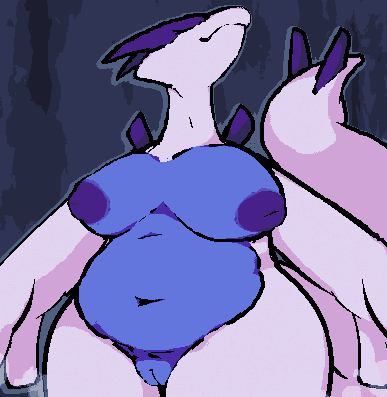 pokemon-free-sex-art-–-overweight,-long-neck,-bare-chest,-legendary-pokémon,-pokémon-(species),-solo,-blue-nipples