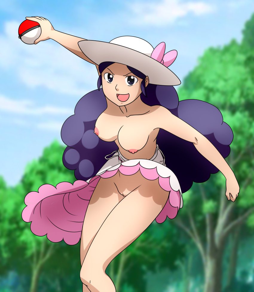 lady-porn-–-light-skin,-pokéball,-vagina,-pokeball,-breasts-out