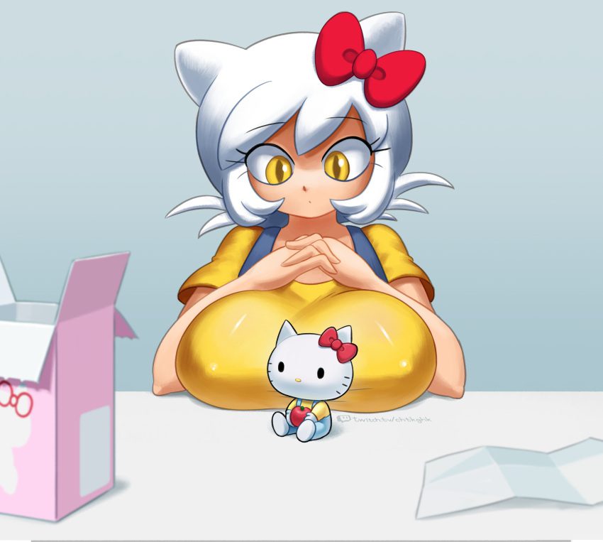 Hello Kitty Hentai Porn - Minusme Hentai - Breast Squeeze, Breasts, Solo, White Hair, Whiskers, Hello  Kitty, Doll - Valorant Porn Gallery