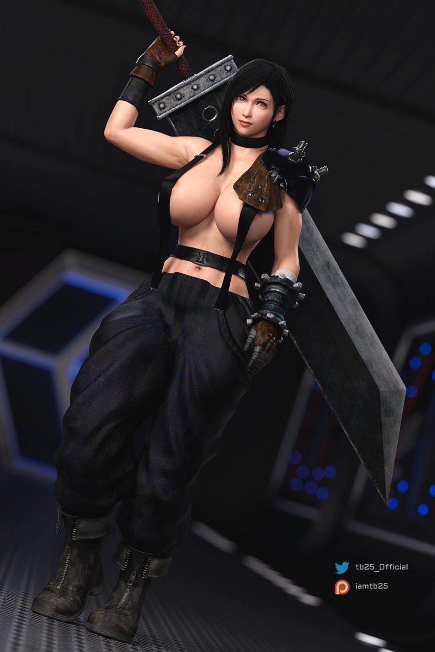 final-fantasy-hentai-art-–-tbloud-strife-(cosplay),-buster-sword,-final-fantasy-vii