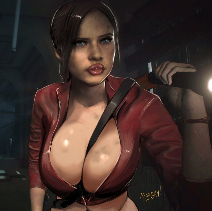 Claire Redfield Porn - Resident Evil Porn - Wide Hips, Bursting Breasts, Claire Redfield, Female,  Large Breasts, Puffy Lips - Valorant Porn Gallery