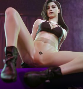 resident-evil-hentai-art-–-shaved-pussy,-shaved-crotch,-eyelashes,-barely-clothed