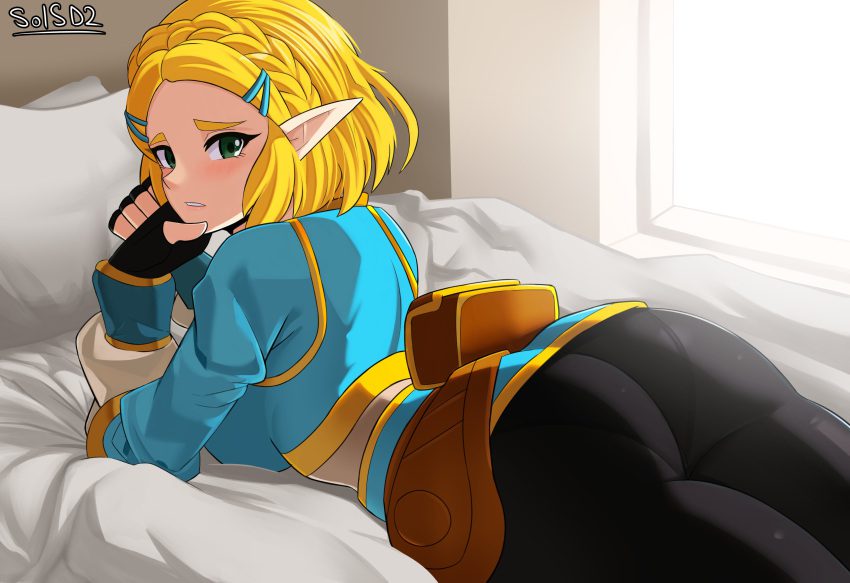 the-legend-of-zelda-hentai-xxx-–-sol-sama-dointy-ears,-lying,-female-only,-female,-female-focus,-ass