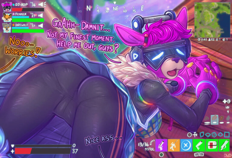 Fortnite Game Hentai Dj Bop Pussy Lying Absurd Res Clothi