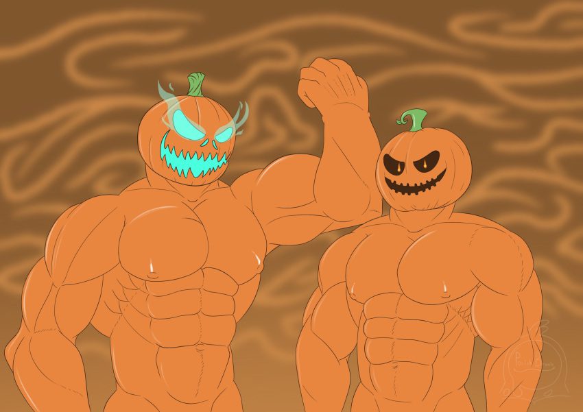 punk-hot-hentai-–-muscular-male,-pumpkin-head,-video-games,-abs