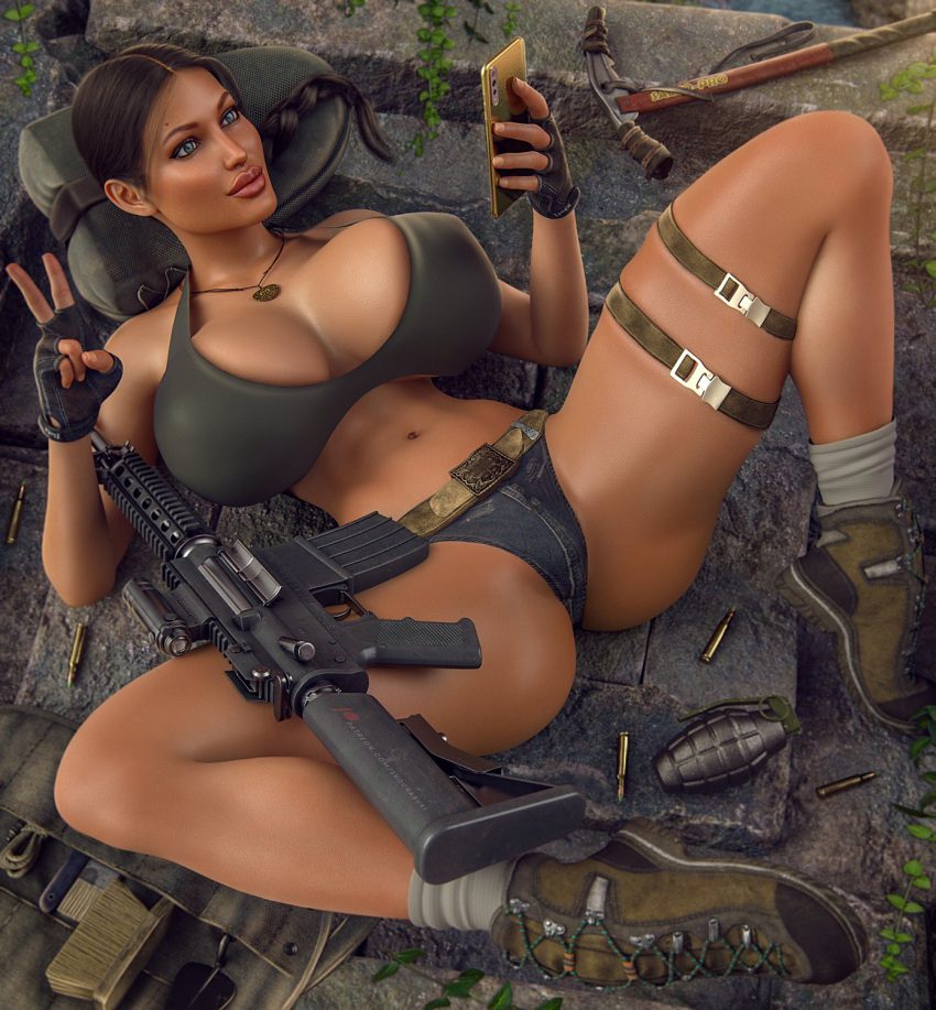 850px x 917px - Tomb Raider Game Porn - Female, Lara Croft, Bare Midriff, Braid, Brown Hair  - Valorant Porn Gallery