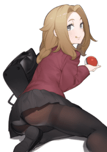 lass-hentai-porn-–-pantyhose,-shoes,-tongue-out,-poke-ball,-long-sleeves,-from-behind