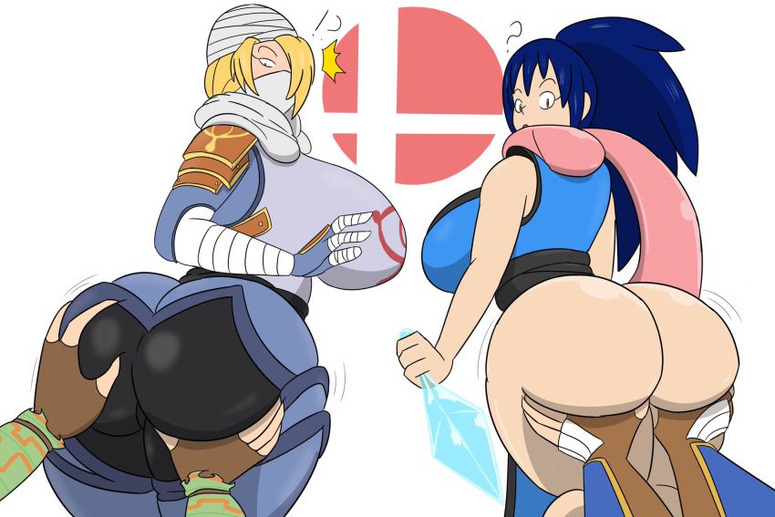 the-legend-of-zelda-porn-–-blue-hair,-long-tongue,-huge-ass