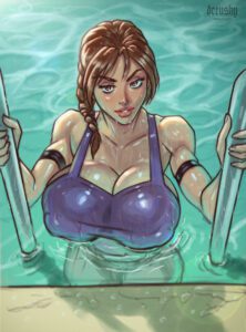 tomb-raider-rule-porn-–-nipple-bulge,-derushy,-tank-top,-wet-skin,-swimming-pool,-brown-eyes