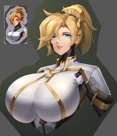 Mel Overwatch Porn - Overwatch Hentai Porn - Huge Breasts, Blue Eyes, Blender, Clothed -  Valorant Porn Gallery