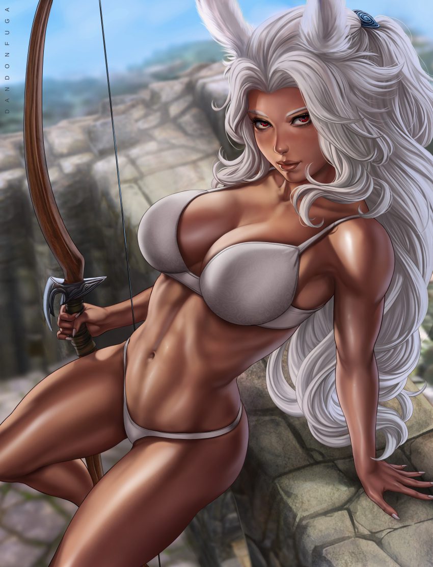 final-fantasy-free-sex-art-–-dark-skinned-female,-pinup,-dandon-fuga,-seductive-look,-large-breasts