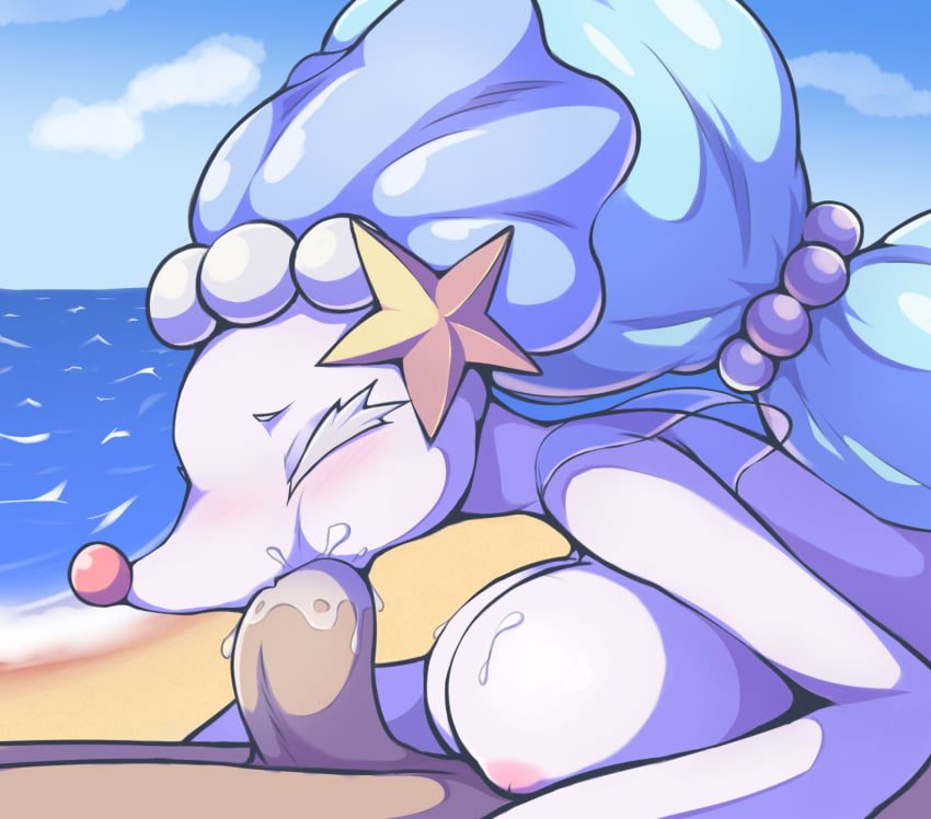 pokemon-game-hentai-–-hair,-primarina,-bodily-fluids,-areola