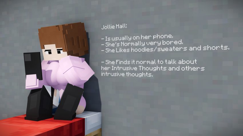 minecraft-hentai-–-pink-sweater,-ls,-shorts,-thighhighs,-phone