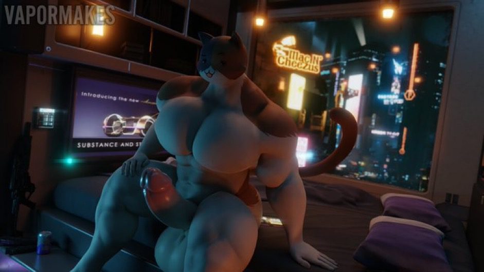 meowscles-hot-hentai-–-cyberpunk,-huge-testicles,-huge-pecs,-huge-muscles,-furry