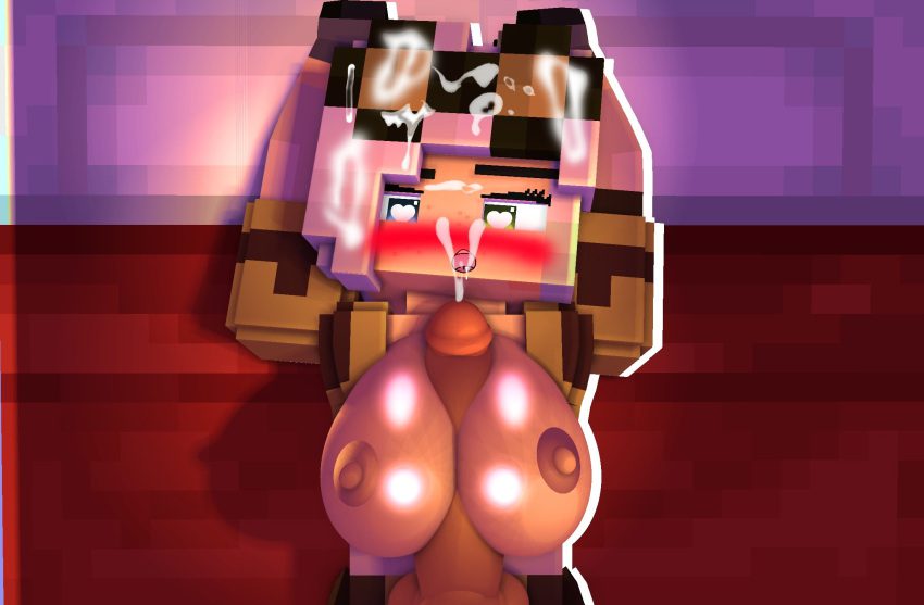 minecraft-sex-art-–-titjob,-outside,-multicolored-eyes,-horny-female