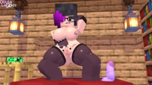 minecraft-sex-art-–-sex-toy,-bedroom,-solo,-showing-pussy