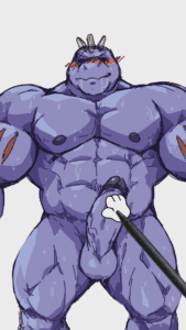 pokemon-hentai-art-–-nude,-taoren,-pokemon-(species),-muscles,-penis,-male