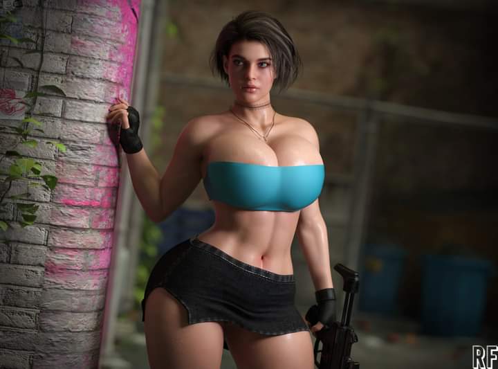 resident-evil-hentai-porn-–-gun,-jill-valentine,-skirt,-breasts,-ls,-blue-eyes,-3d