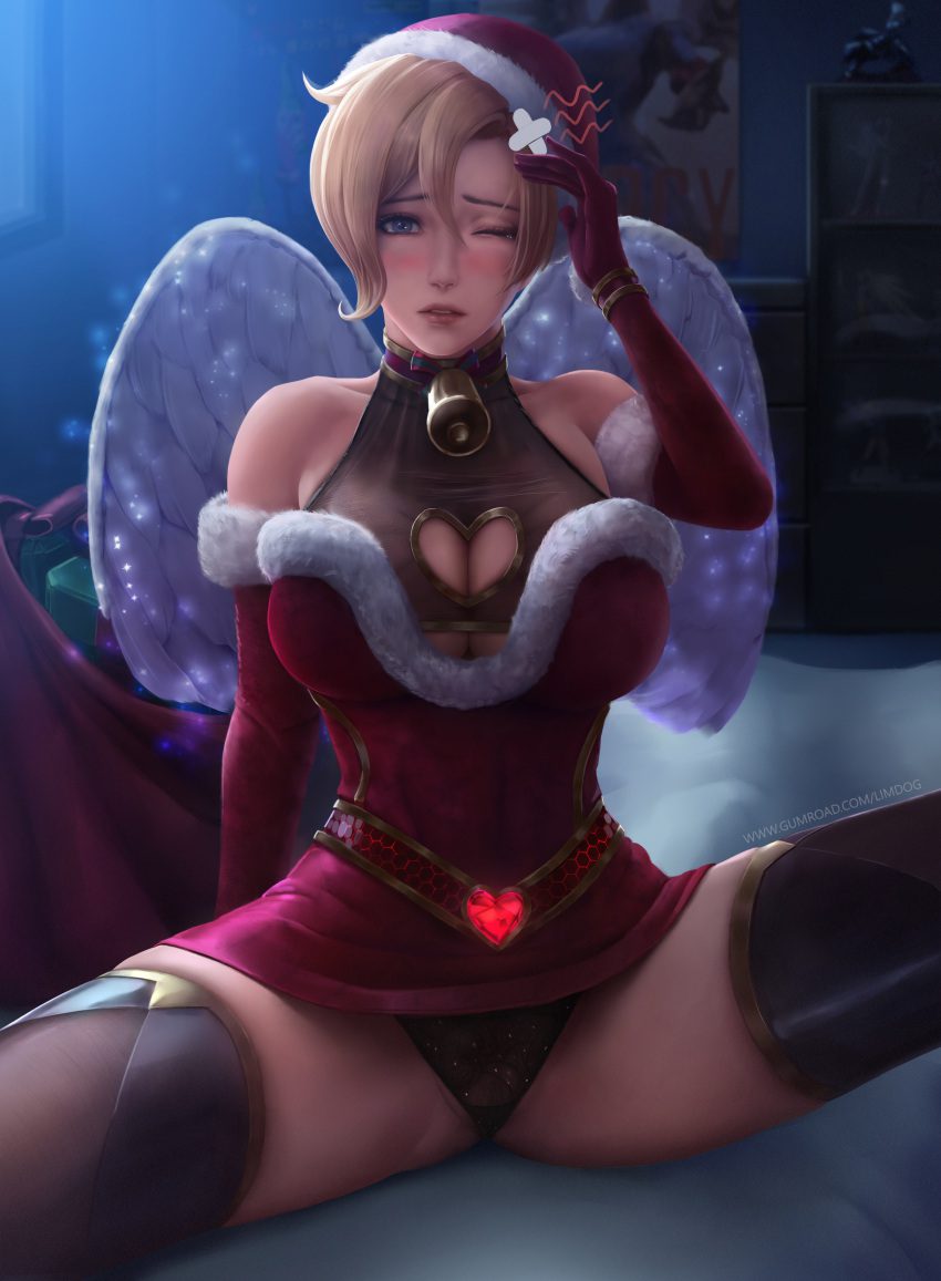 Overwatch Rule - Yelashes, Elbow Gloves, Santa Hat, Male, Pink Lips, Fur  Trim - Valorant Porn Gallery