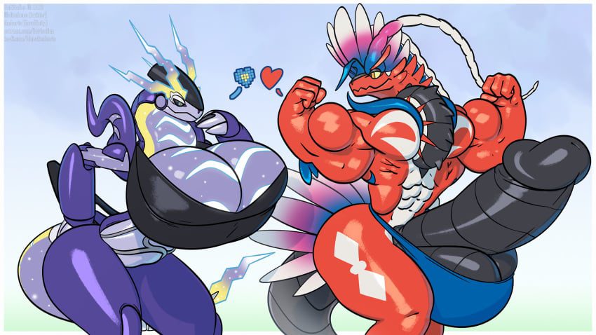 pokemon-sex-art-–-hyper-genitalia,-abs,-paradox-pokemon,-huge-cock,-multicolored-body,-borisalien,-flexing-bicep