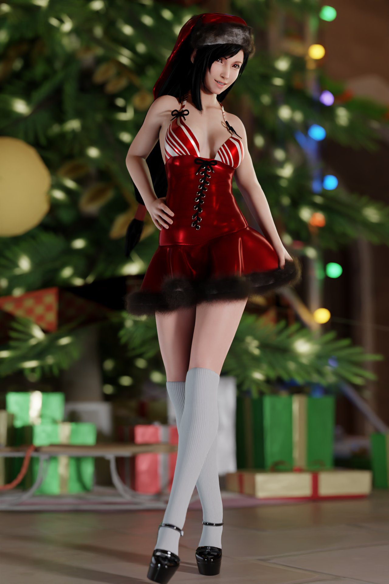 final-fantasy-porn-hentai-–-christmas-present,-final-fantasy-vii-remake,-black-hair,-light-skinned-female,-christmas-hat