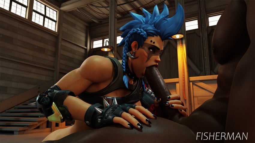 overwatch-hentai-art-–-blue-hair,-blender,-kneeling,-big-ass