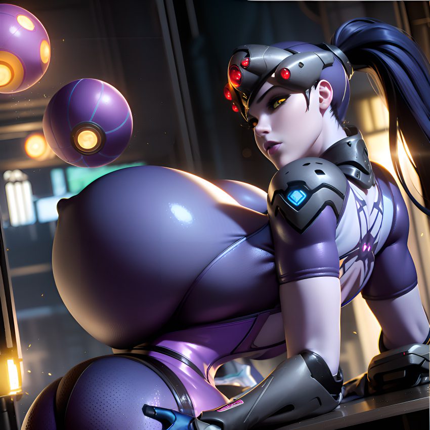 Hentai Breast Expansion - Overwatch Hentai Porn - Tight Clothing, Long Hair, Ai Generated, Breast  Expansion, Purple Skin - Valorant Porn Gallery