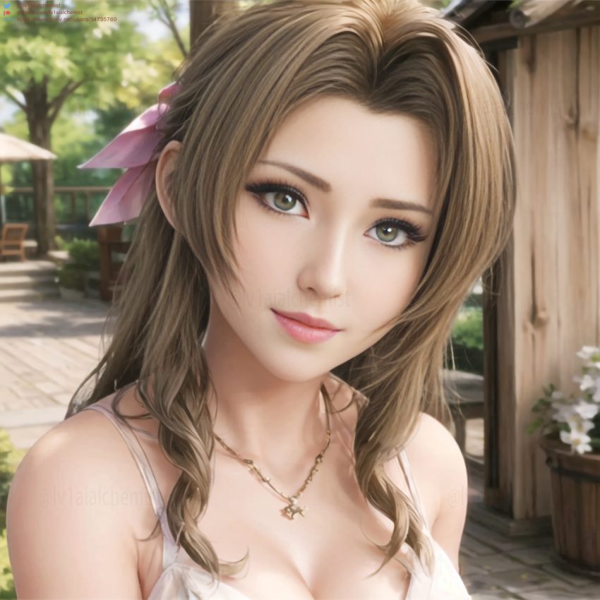 final-fantasy-sex-art-–-final-fantasy-vii-remake,-ai-generated,-looking-at-viewer,-final-fantasy-vii,-green-eyes,-brown-hair