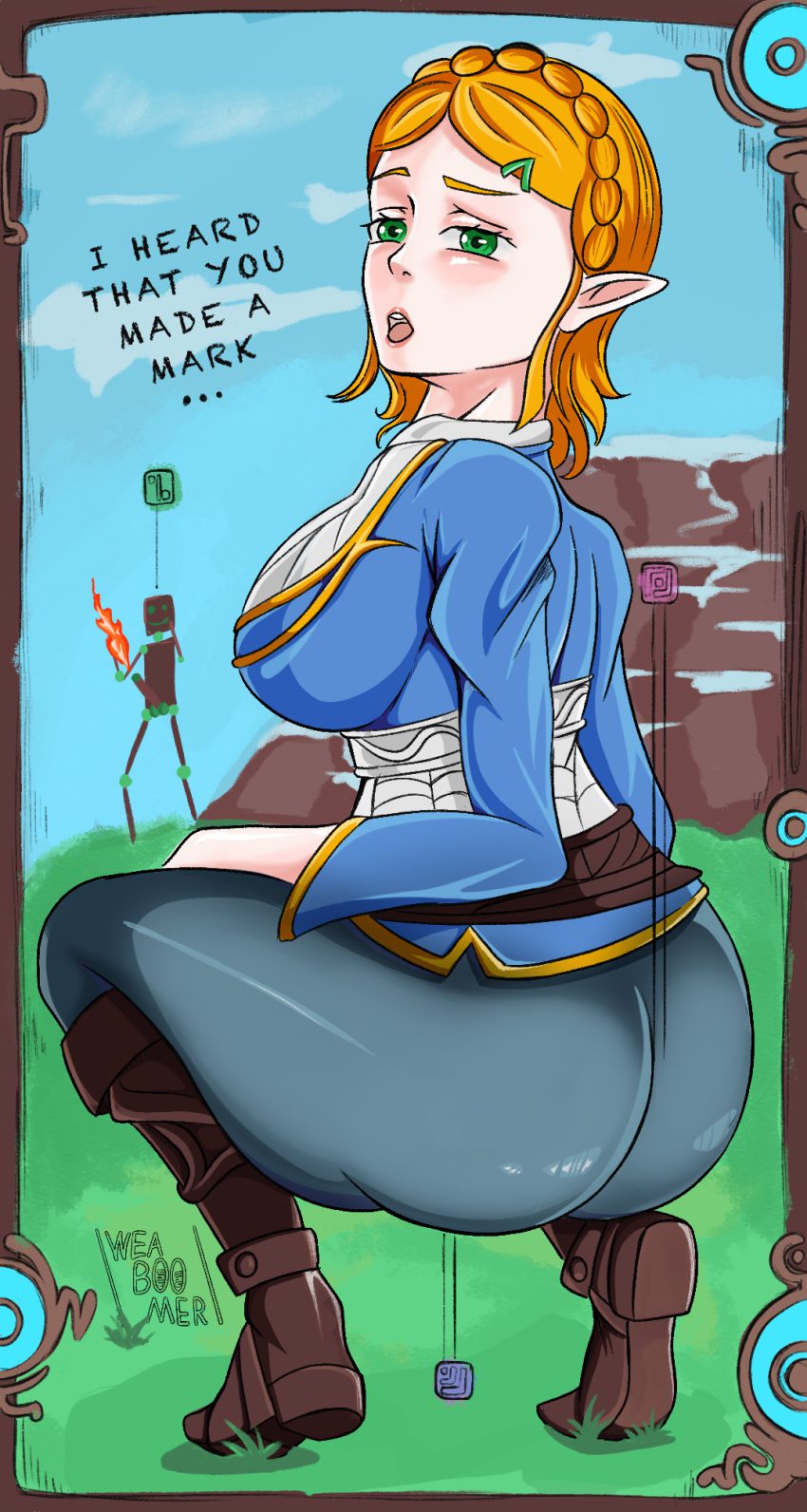 the-legend-of-zelda-hentai-xxx-–-camera,-blonde-hair,-leggings,-huge-breasts,-elf-ears