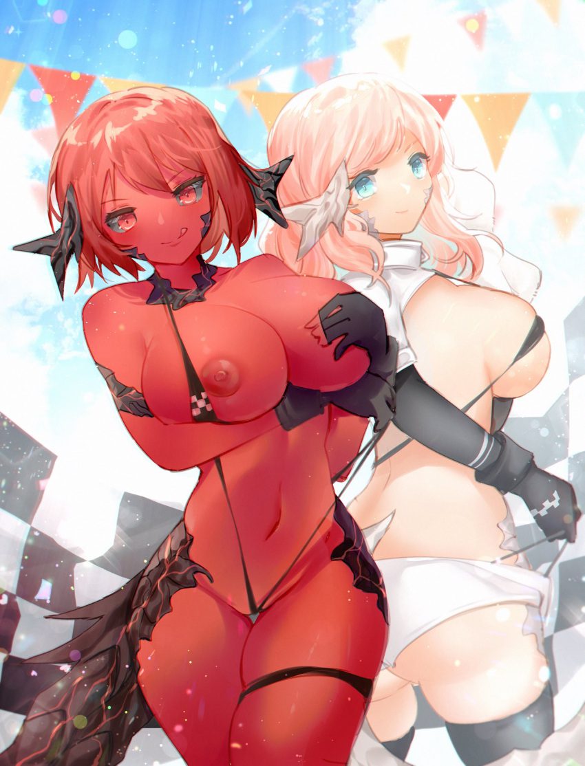 final-fantasy-free-sex-art-–-xaela,-thighhighs,-final-fantasy-xiv,-looking-at-viewer