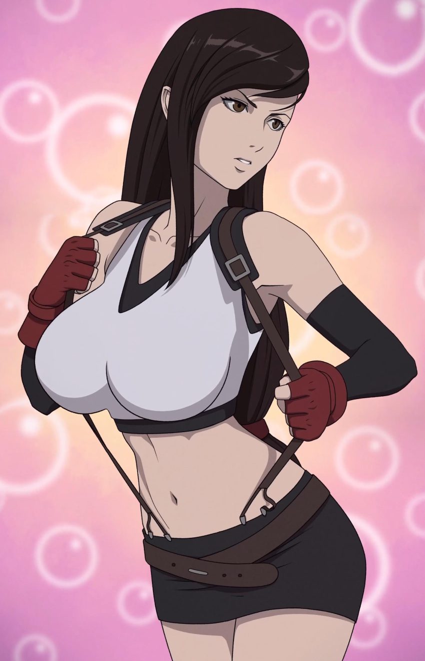 final-fantasy-xxx-art-–-brown-eyes,-midriff,-tifa-lockhart,-elbow-gloves