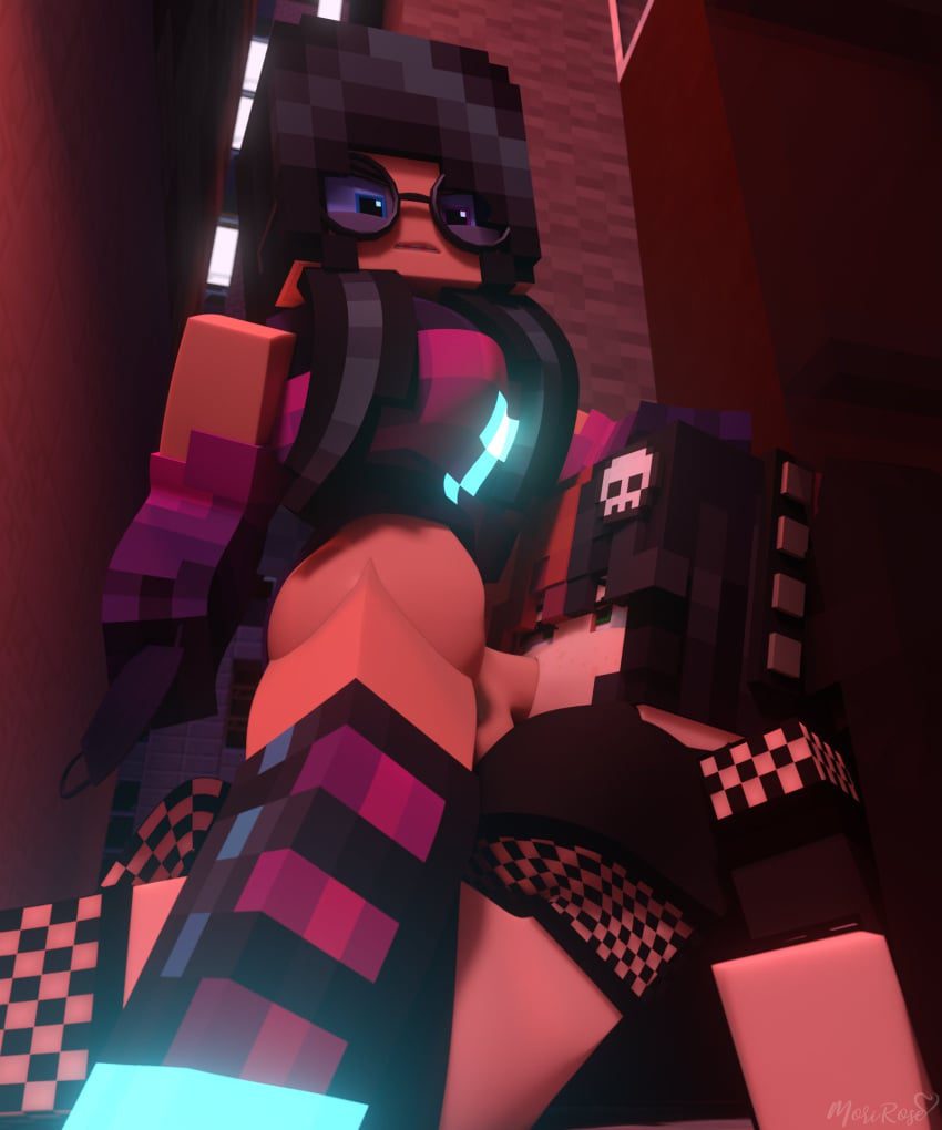 minecraft-sex-art-–-looking-at-partner,-oral-penetration,-outside,-glasses,-ellie-walls,-sex,-female