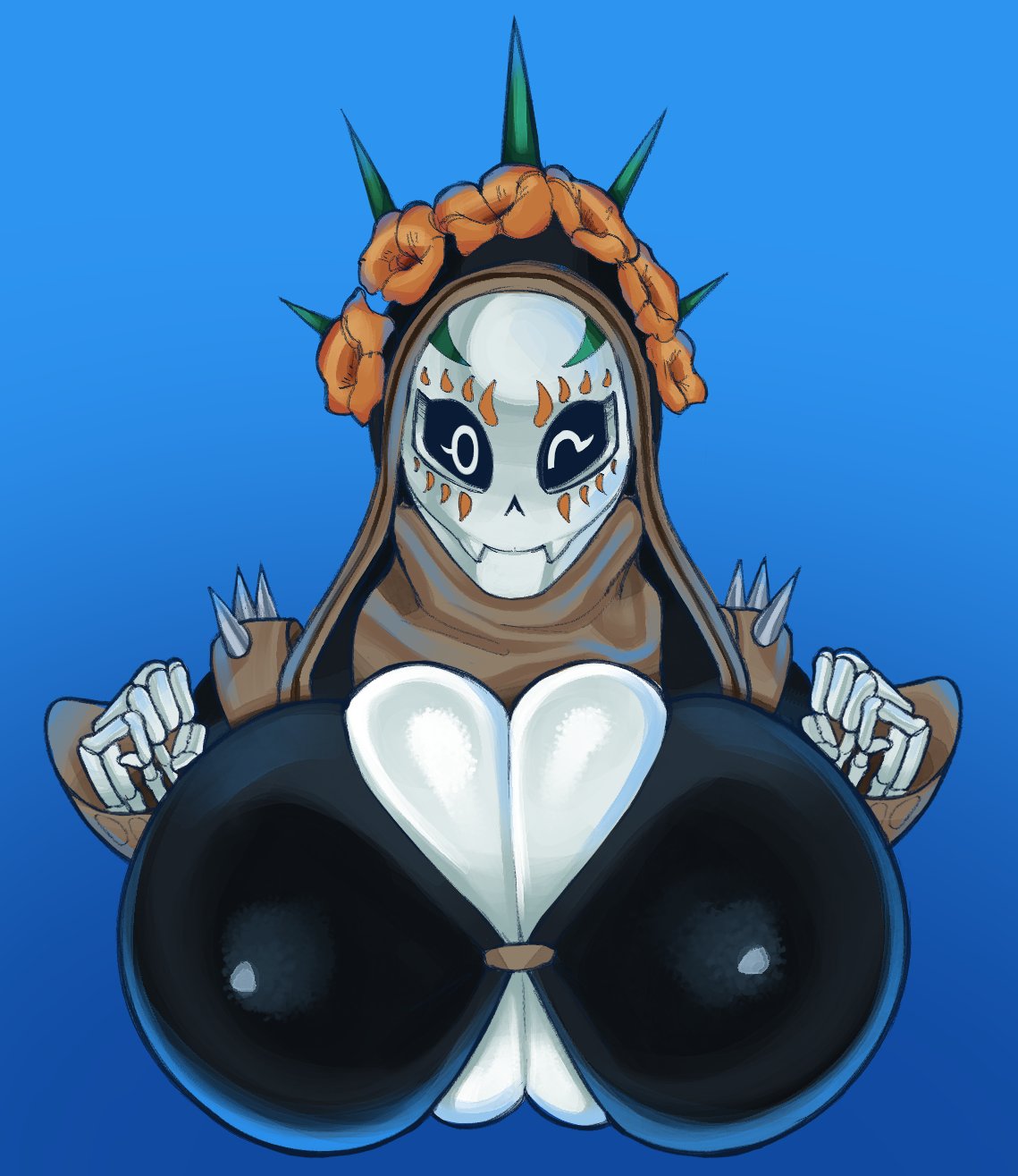 Porn Female Skeleton - Catrina Sex Art - Algo Original, Big Breasts, Skeleton, Female - Valorant  Porn Gallery