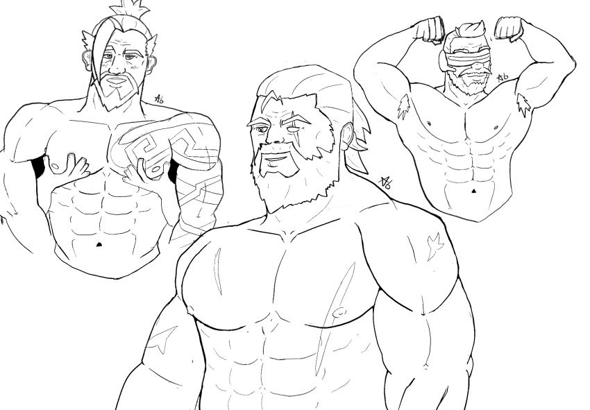 overwatch-hentai-art-–-beard,-hanzo,-looking-pleasured,-looking-up,-gay